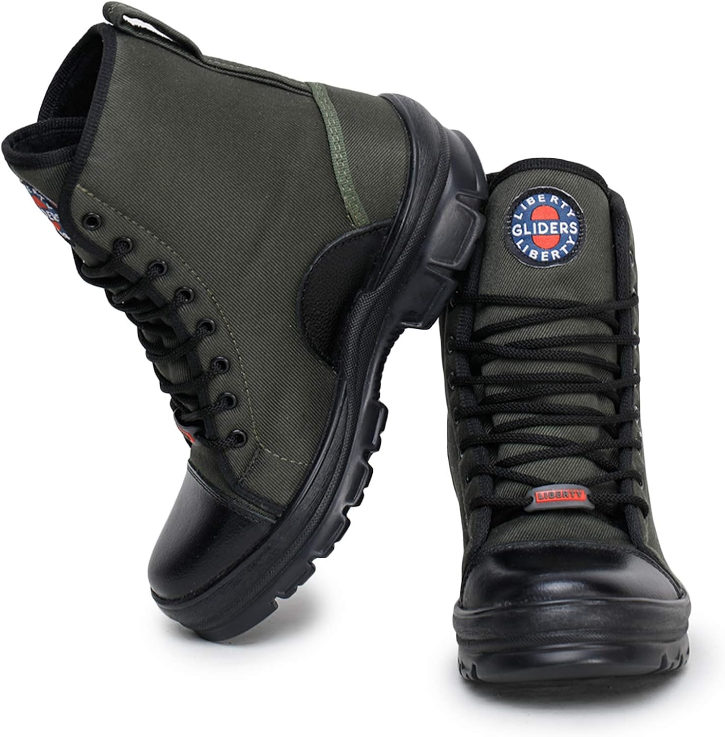 Liberty Gliders Green Canvas Hunter Boots for Mens (army) Smart india