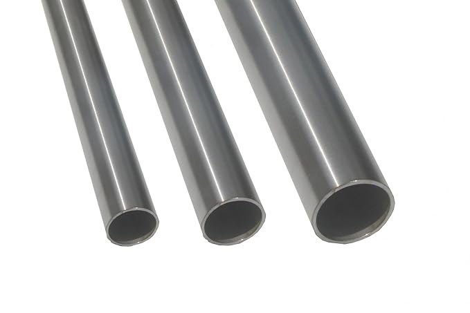 Edelstahlrohr V2A Edelstahl Geländer Rohr Rundrohr Ø 33,7x2,0mm (1 Zoll) geschliffen Korn 240 bis 2m Länge wählbar, Länge:1.2