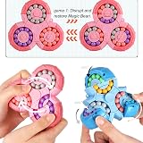 SUOXU Magic Bean Rotating Cube - Finger Jigsaw Puzzle Toy Blue view 3