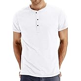 Sailwind Mens Henley Short Sleeve T-Shirt Cotton Casual Shirt