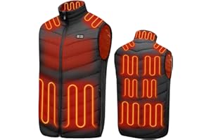 TODWARM Heated Vest for Men, Lightweight Electric Heating Vest with 11 Heat Zones, Battery Pack Not Included