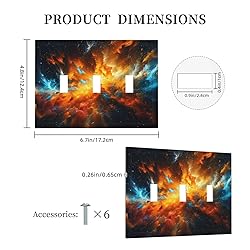 Wpshijia Light Switch Cover Plate Cosmic Outer