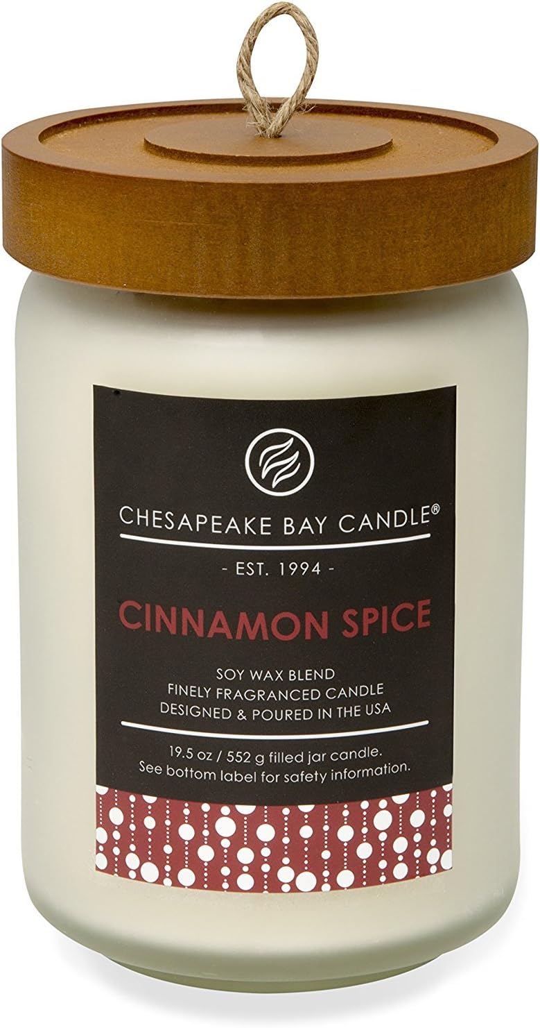Chesapeake Bay Candle Scented Candle, Cinnamon Spice, Large Jar: Home & Kitchen
