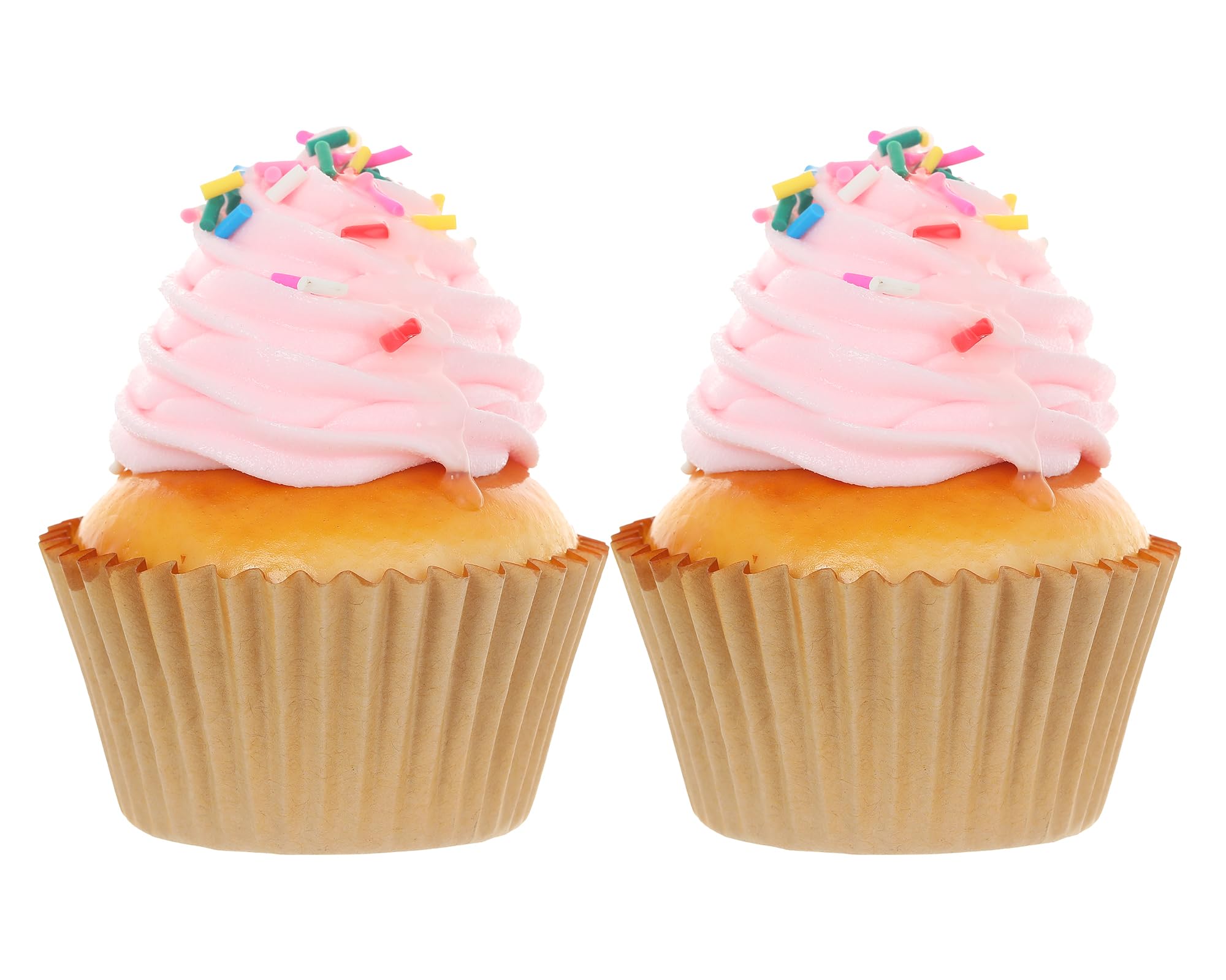 Photo 1 of 6 PC Magnetic Cute Pink Sprinkle Cupcakes, Artificial Birthday Cupcake for Display, Realistic Fake Food Faux Cake Décor, Fake Desserts Pastries for Decoration, Artificial Food Fridge Magnet Decoration
