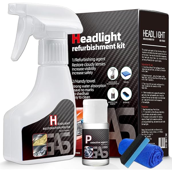 Automotive Headlamp Restoration Fluid Kit – Tubeer Headlight