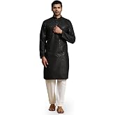 Pro-Ethic Style Developer Mens Indian Traditional Cotton Kurta Sets, Men Kurta Set Indian Wedding Dress (A-117)