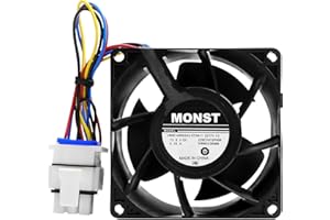 MONST 2025 Upgraded OEM WR60X26866 Refrigerator Evaporator Fan Motor, Compatible with GE Refrigerator, Replace V80E14MS2A3-57A611, WR60X10341, WR60X10356, WR60X10357, etc.