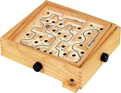 wooden toy maze