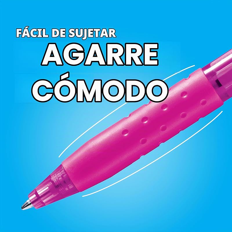 Caneta esferográfica retrátil paper mate inkjoy 300rt | ponta média (1,0mm) | preto | pacote de 12