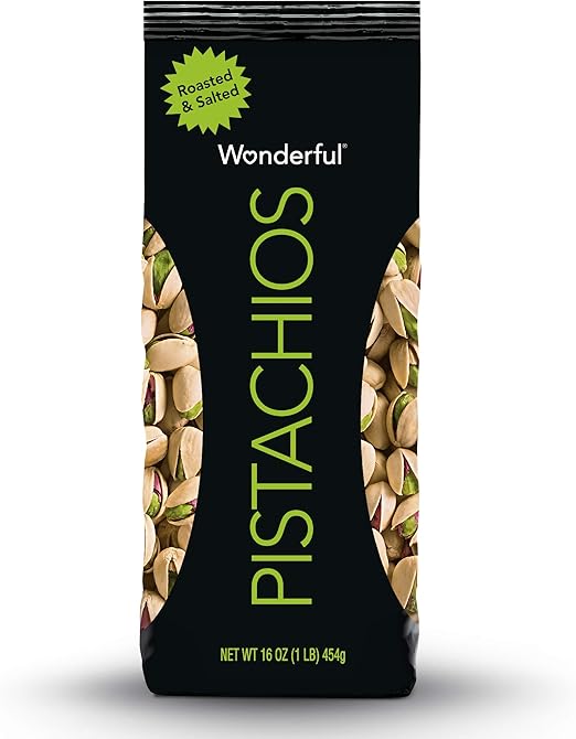 Wonderful Pistachios, Roasted and Salted, 16 Ounce Bag