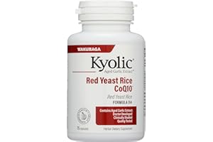 Kyolic Aged Garlic Extract Formula 114, Red Yeast Rice CoQ10, 75 Capsules