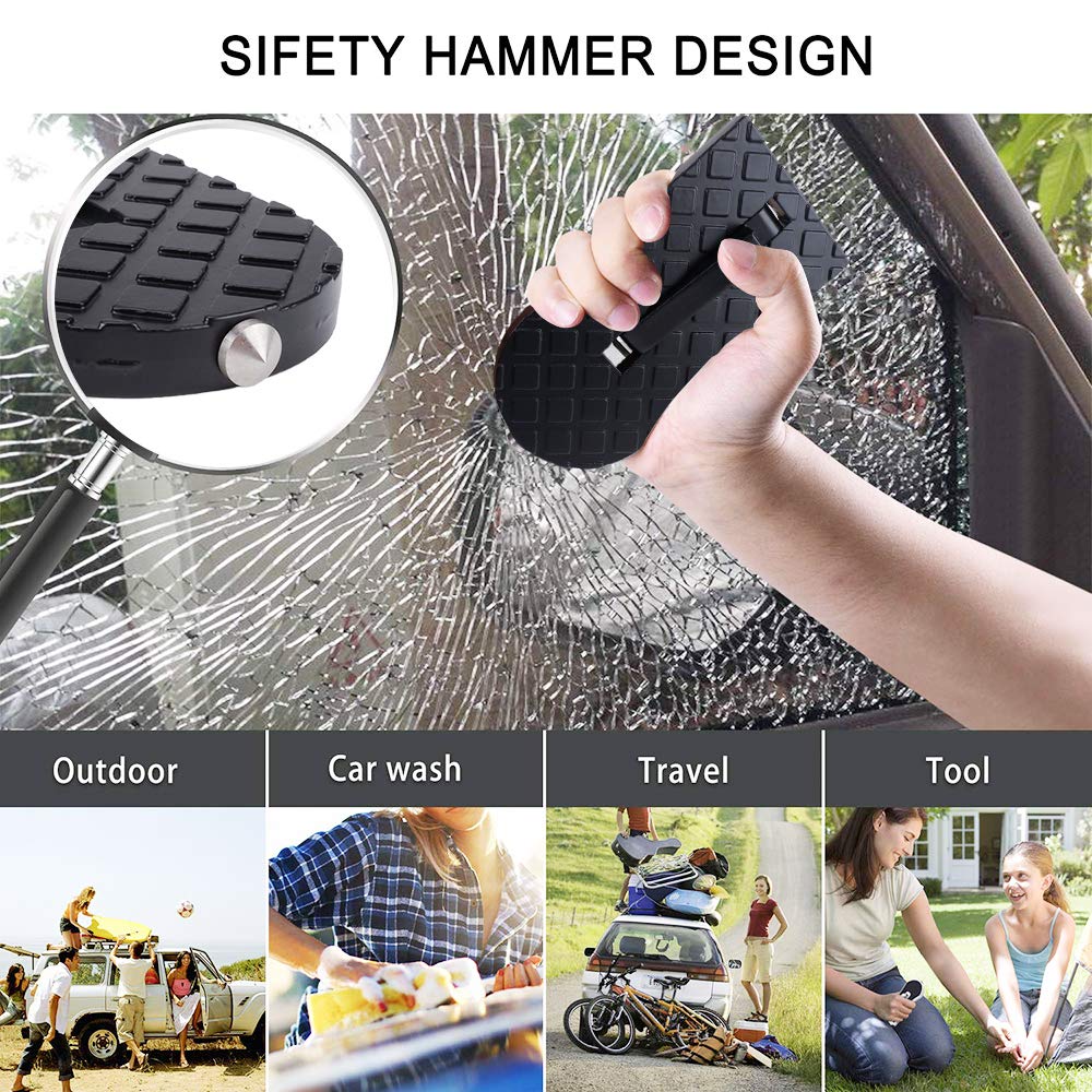MUYI Car Doorstep Easy Access to Rooftop Rack Foldable Safety Hammer Design Latch Doorstep for SUV RV Truck