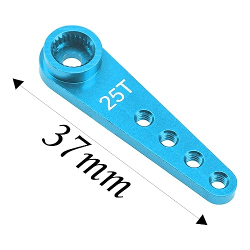 5Pcs 25T Servo Horn – 37mm Aluminum Alloy Steering Arm For RC Cars (Futaba, Savox, MG995/996)