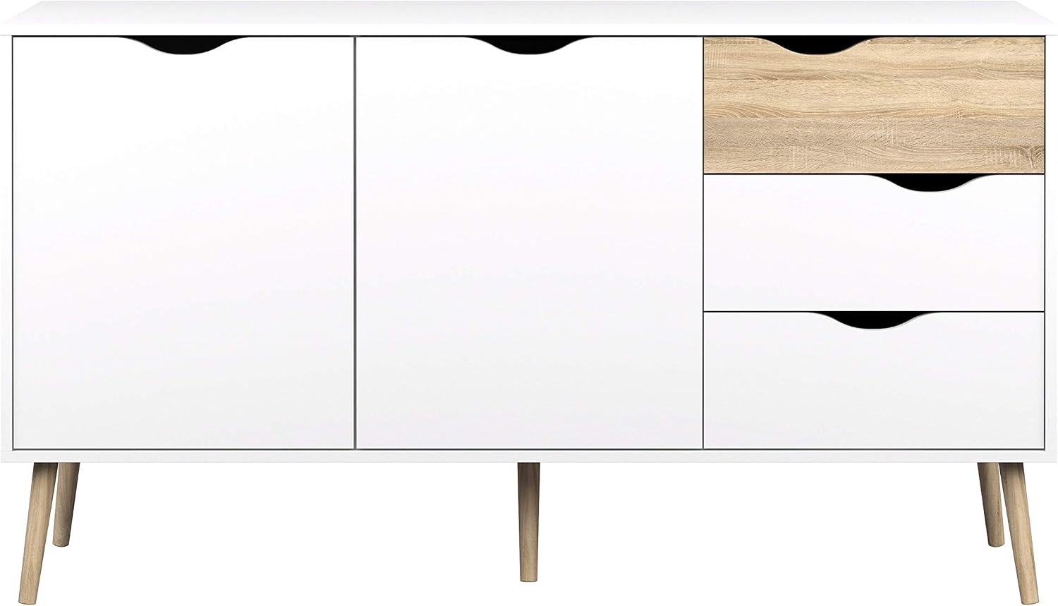 Furniture To Go, White & Oak, Large Sideboard - Image 3
