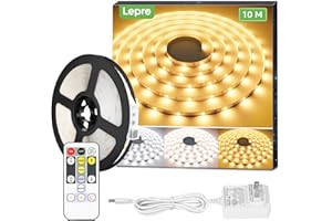 Lepro LED Strip Lights, 32.8ft Dimmable Light Strip, 3000-6000K Tunable White,600 LEDs SMD 2835 LED Tape Light for Bedroom Ho