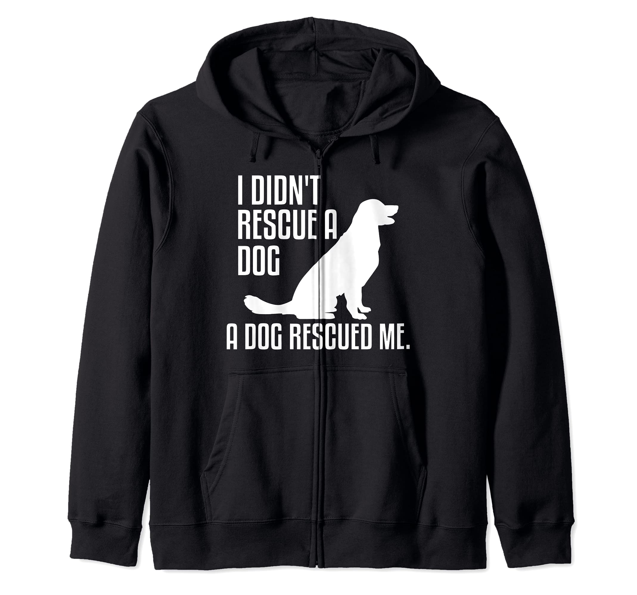 Lovely Adaption Dogs Pet Animal Rescue Quote For A Dog Lover Zip Hoodie