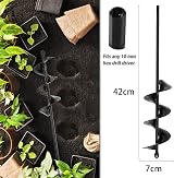 SYITCUN Garden Auger Drill Bit Set 2 Sizes 9x40cm 4x42cm Heavy Duty view 4