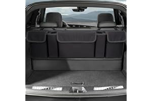 AOPHY Car Organizers and Storage, Backseat Hanging Organizer with 5 Pockets, Waterproof Collapsible Large Capacity Organization Bag, Interior Accessories Trunk Organizer for Car, SUV, Truck, MPV