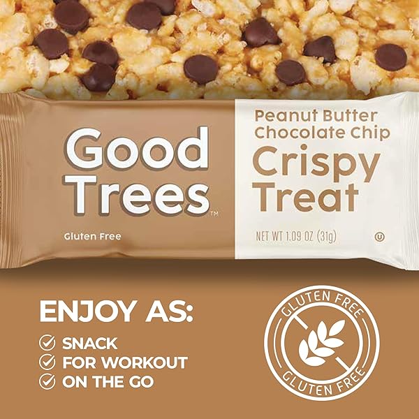 GOOD TREES RICE CRISPY TREATS GLUTEN-FREE SNACKS 12 COUNT