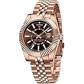 NIBOSI Watches for Men Analog Quartz Stainless Steel Dial with Date Waterproof Business Classic Luxury Dress Mens Wrist Watches
