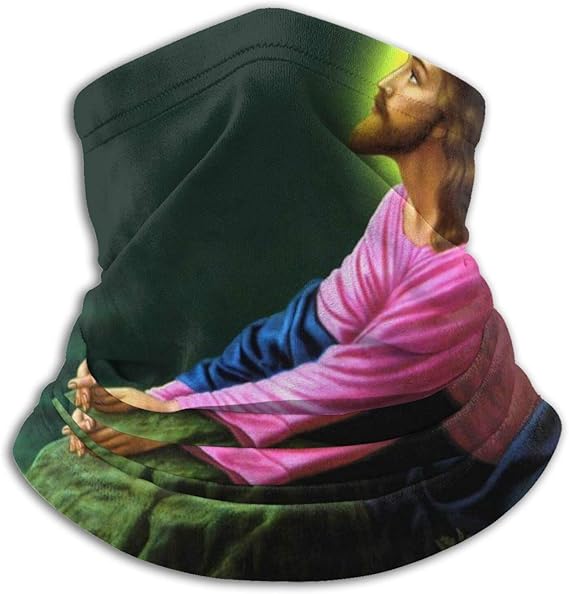 Jesus Christ Christian Face Bandanas Unisex Headband Shield Scarf Neck Gaiters For