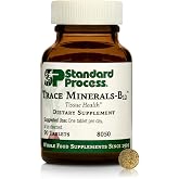 Standard Process Trace Minerals-B12, Thyroid &amp; Cell Function, 90 Tablets | Thyroid and Cell Functioning Support with Iodine, Zinc and Copper, Cartilage and Bone Health Aid, Non-Dairy Supplement