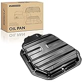 A-Premium Lower Engine Oil Pan Sump with Drain Plug Compatible with Nissan Rogue 2008-2013, Rogue Select 2014-2015, 2.5L Gas