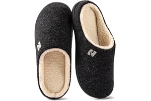 RockDove Men's Sherpa Lined Memory Foam Clog Slipper