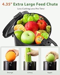 Juicer Machines, ECOSELF Large Feed Chute for
