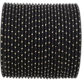 Efulgenz Indian Bangles Set Bollywood Plain Metal Bangle Bracelets Wedding Bangles Costume Jewelry for Women