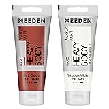 MEEDEN Acrylic Paint Red Ochre: Bundled with