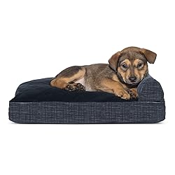 Furhaven Quilted Fleece & Suede Print Chaise Lounge