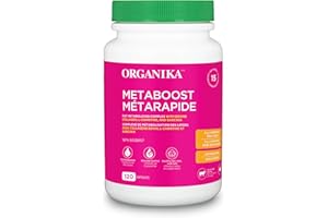 Organika Canadian-Made Metaboost - Collagen, L-Carnitine and Garcinia - Fat Metabolism, Aids Weight Management, Supports Phys
