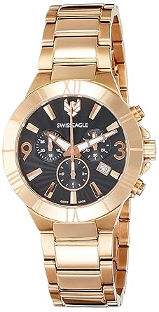 Swiss Eagle Analog White Dial Mens Watch-SE-9062-33