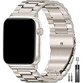 EPULY Metal Band Compatible with Apple Watch Bands for Men 49mm 46mm 45mm 44mm 42mm 41mm 40mm 38mm, Business Stainless Steel Strap for iWatch Bands Series 11 10 9 8 7 6 5 4 3 2 1, SE3 2 1, Ultra3 2 1
