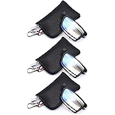 GOOSEN Reading Glasses for Women Men, Keychain Bags Compact Folding Readers, Clear Lens Blue light Glasses Spring Hinge