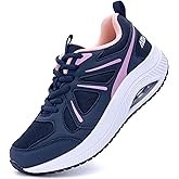 QAUPPE Womens Walking Shoes with Arch Support Athletic Orthotic Sneakers for Women Foot Pain Relief