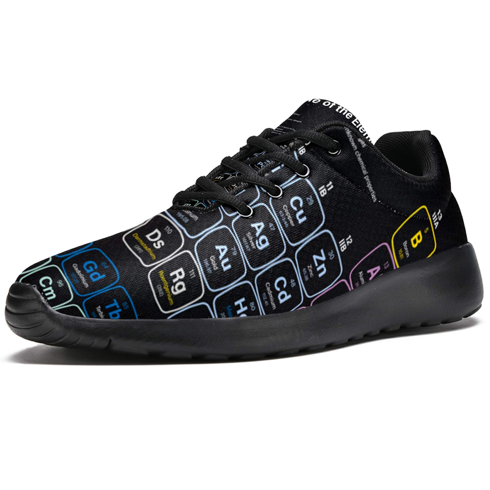 MAPOLO Chemistry Periodic Table of The Elements Men's Casual Walking Shoes Sneaker Lightweight Styli
