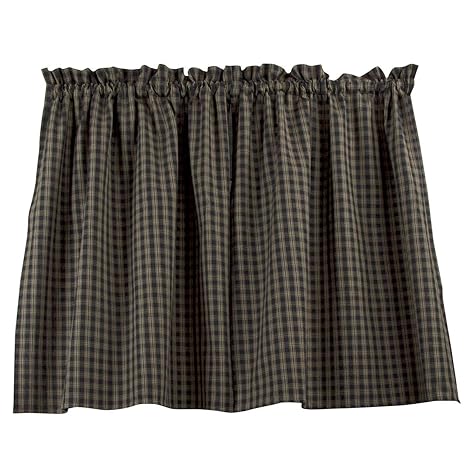 Buy Park Designs Black Sturbridge Window Treatment Tier 72 X 36