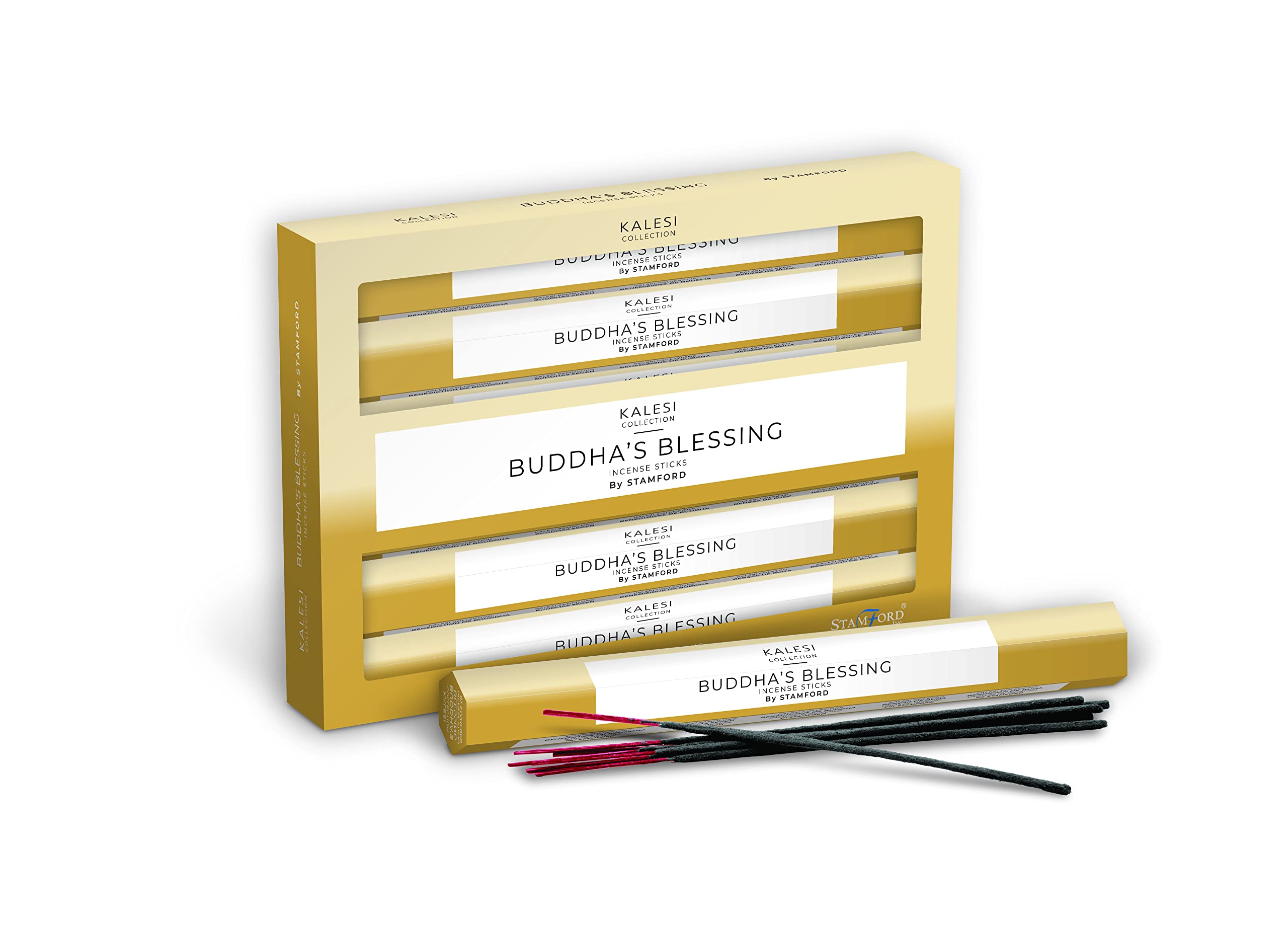 The Kalesi Collection by Stamford Buddha's Blessing Hex Incense Sticks - Pack of 6