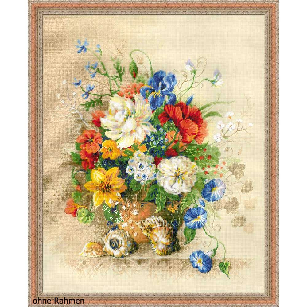 RIOLIS Flemish Summer Cross Stitch Kit, Multi-Color