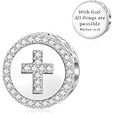 JIAYIQI 925 Sterling Silver Charms for Bracelets and Necklaces Mermaid Coffee USA Flag Christian Devil's Eye Charms Beads Jewelry for Women