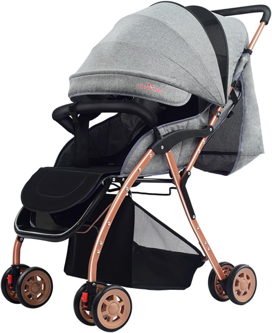 RUYI Lightweight Baby Stroller Foldable Baby Pushchair Pram,Grey