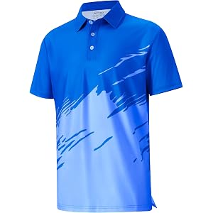 APTRO Golf Shirts for Men Polo Quick Dry Moisture Wicking Performance Stretch Short Sleeve Casual
