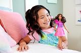 Barbie Fashionistas 225 Curvy Brown Hair Pink Glitter Dress Accessories HRH22 view 2