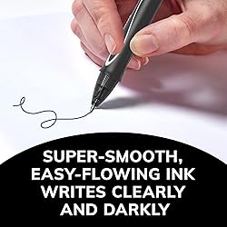 BIC Gelocity Quick Dry Black Gel Pens, Medium Point