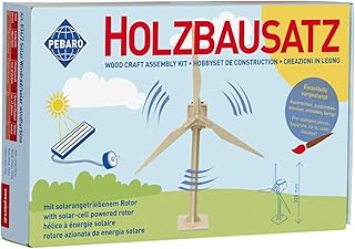 Pebaro 834/2 Solar Holzbausatz 3D Puzzle Windrad