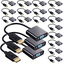 thumbnail image 2 of Gold Plated VGA Cable 6.6FT DisplayPort To VGA Cable - 1080P@60Hz Adapter For Computer To Monitor Connection DP To VGA Adapter 2 of 12
