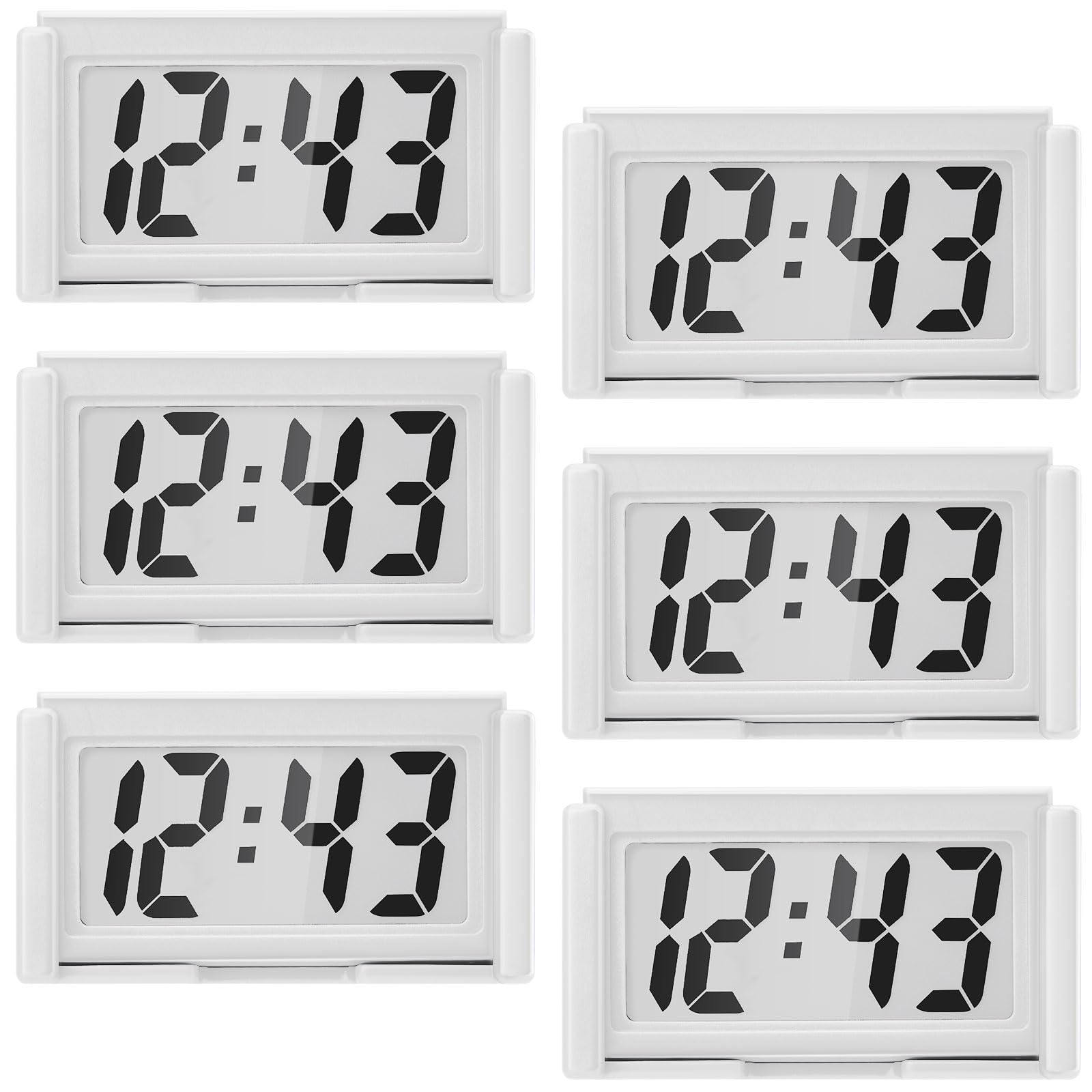 Frienda 6 Pieces Mini Digital Clock Small Digital