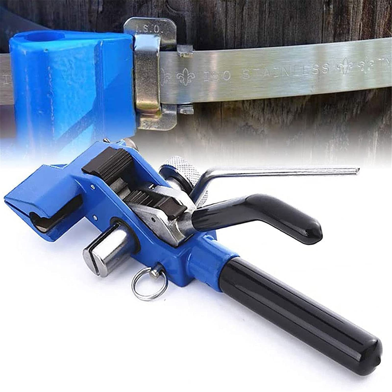 SEAAN Strapping Tensioner, Stainless Steel Tensioner Tool, Cable Ties Tension Cutting Fastener, Hand Guided Banding Tool